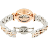 Emporio Armani Gianni T-Bar Analog White Dial Two Tone Steel Strap Watch For Women - AR60019