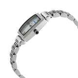 Emporio Armani Gianni T-Bar Quartz White Dial Silver Steel Strap Watch For Women - AR11405