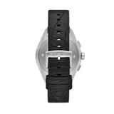 Emporio Armani Claudio Chronograph Black Dial Black Leather Strap Watch For Men - AR11542