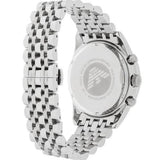 Emporio Armani Team Italia Chronograph Black Dial Silver Steel Strap Watch For Men - AR5983
