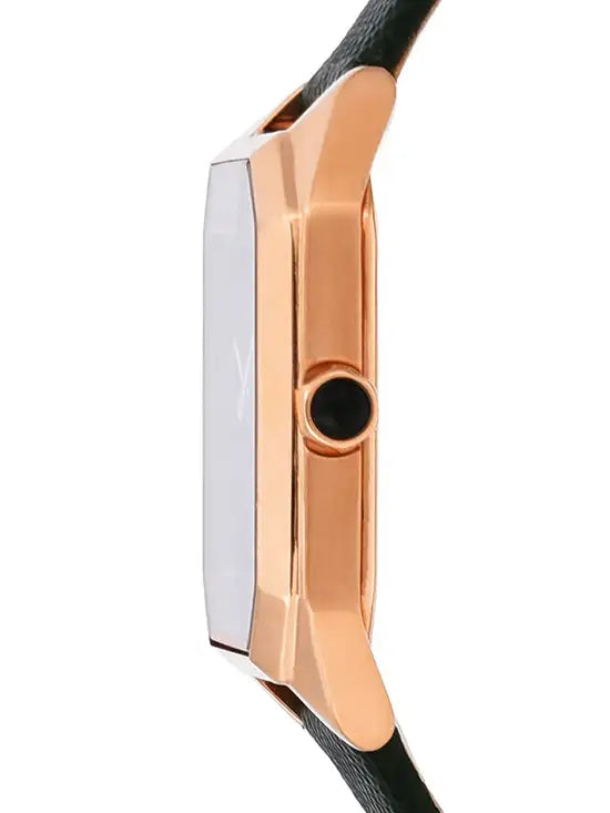 Emporio Armani Gioia Analog Black Mother of Pearl Dial Green Leather Strap Watch For Women - AR11149