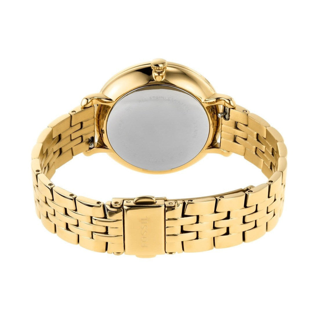 Fossil Jacqueline Moonphase Mother of Pearl Dial Gold Steel Strap Watch for Women - ES5167