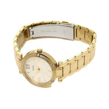 Guess Park Ave South Analog White Dial Gold Steel Strap Watch For Women - W0767L2