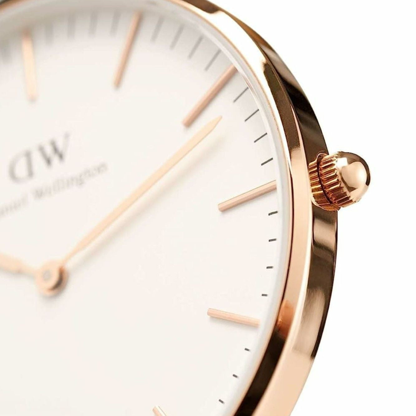 Daniel Wellington Classic Somerset White Dial Blue Leather Strap Watch For Women - DW00100123