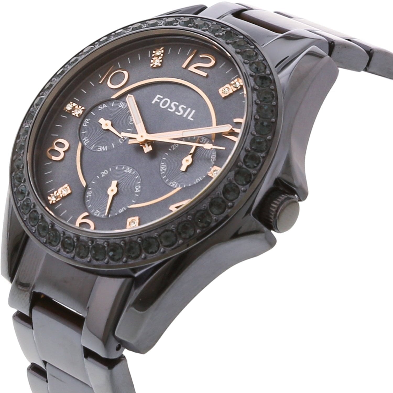 Fossil Riley Quartz Blue Dial Blue Steel Strap Watch for Women - ES4294