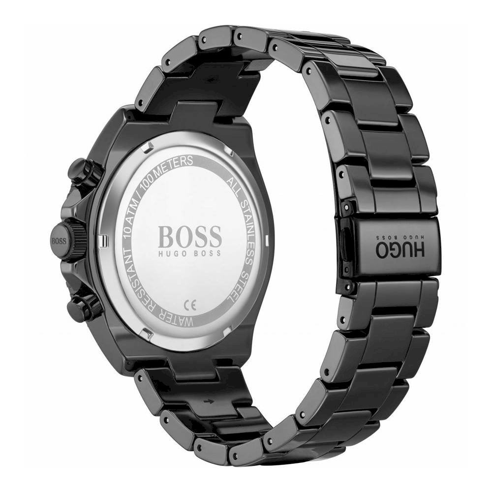 Hugo Boss Ocean Edition Navy Blue Dial Black Steel Strap Watch for Men - 1513743