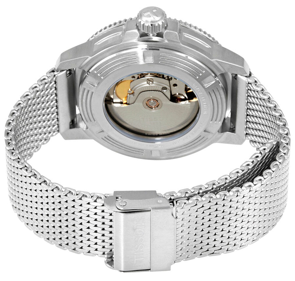 Tissot Seastar 1000 Powermatic 80 Blue Dial SIlver Mesh Bracelet Watch For Men - T120.407.11.041.02