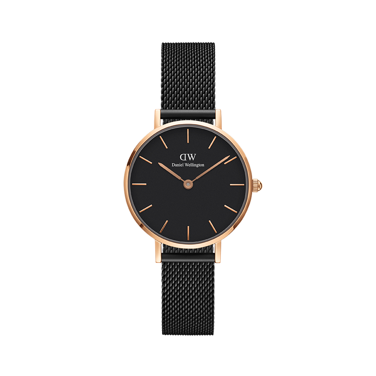 Daniel Wellington Classic Bayswater Black Dial Black NATO Strap Watch For Women - DW00100281