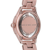 Marc Jacobs Tether Transparent Rose Gold Dial Rose Gold Steel Strap Watch for Women - MBM3417