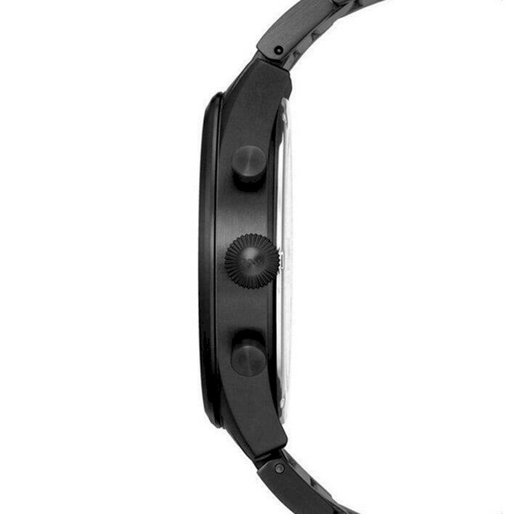 Hugo Boss Pioneer Black Dial Black Steel Strap Watch for Men - 1513714