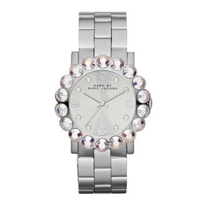 Marc Jacobs Amy Silver Dial Silver Steel Strap Watch for Women - MBM3222