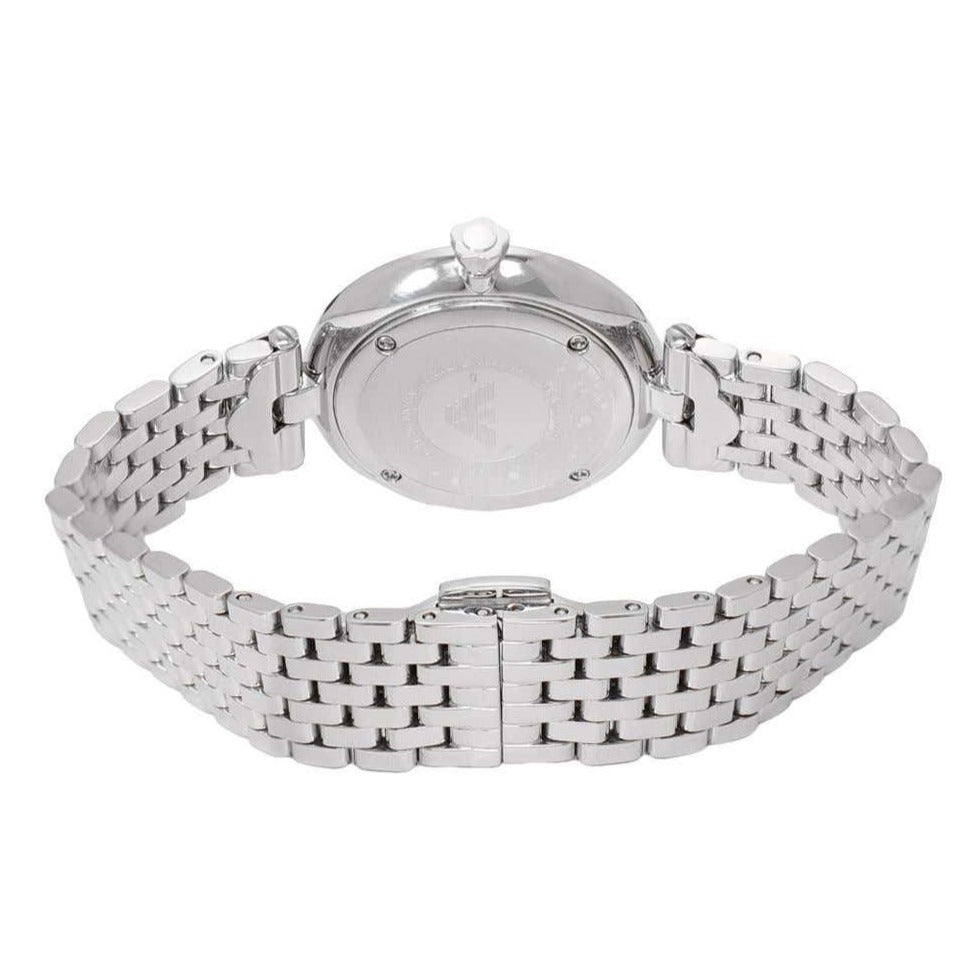 Emporio Armani Arianna Analog White Dial Silver Steel Strap Watch For Women - AR11195