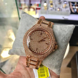 Michael Kors Camille Crystal Rose Gold Dial Rose Gold Steel Strap Watch for Women - MK5862
