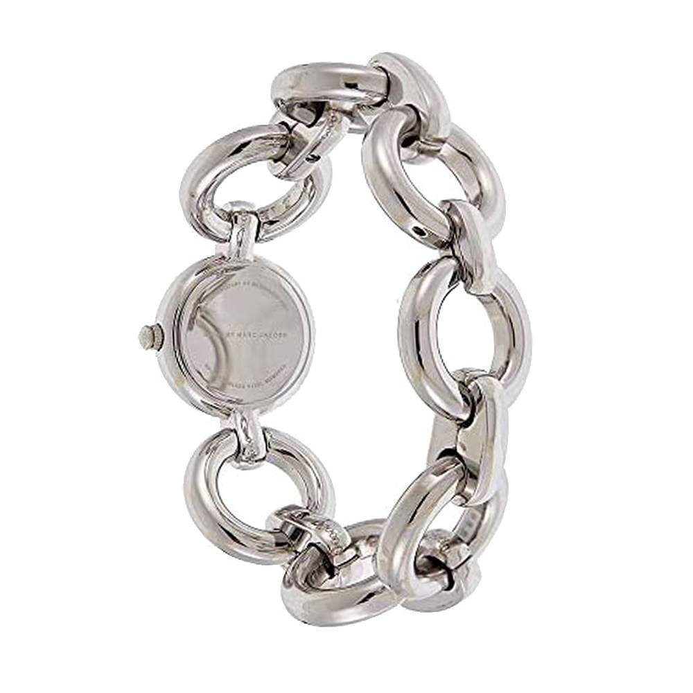 Marc Jacobs Amy Black Dial Silver Steel Strap Watch for Women - MBM3004