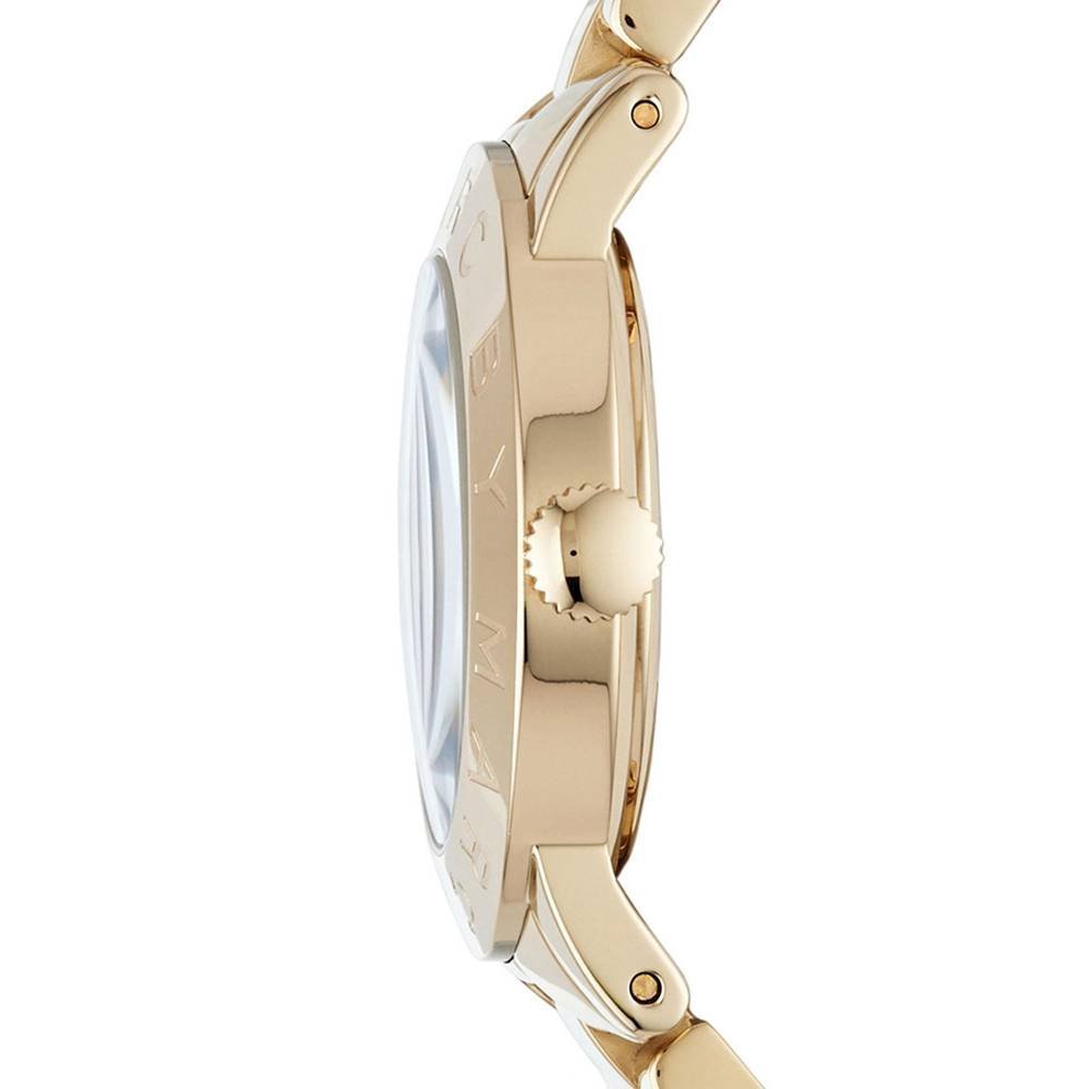 Marc Jacobs Amy Blue Dial Gold Steel Strap Watch for Women - MBM3303