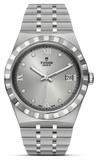 Tudor Royal Day Date Diamonds Automatic Silver Dial Silver Steel Strap Watch for Men - M28600-0002