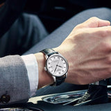 Tissot Le Locle Powermatic 80 Silver Dial Black Leather Strap Watch For Men - T006.407.16.033.00