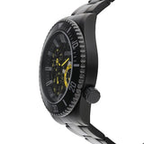 Guess Axel Multifunction Black Dial Black Steel Strap Watch For Men - GW0488G3