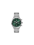 Tag Heuer Carrera Automatic Chronograph Limited Edition Green Dial Silver Steel Strap Watch for Men - CBN2014.EB0240