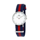 Daniel Wellington Classy Oxford White Dial Two Tone Nylon Strap Watch For Women - DW00100072