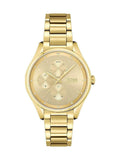 Hugo Boss Grand Course Gold Dial Gold Steel Strap Watch for Women - 1502584