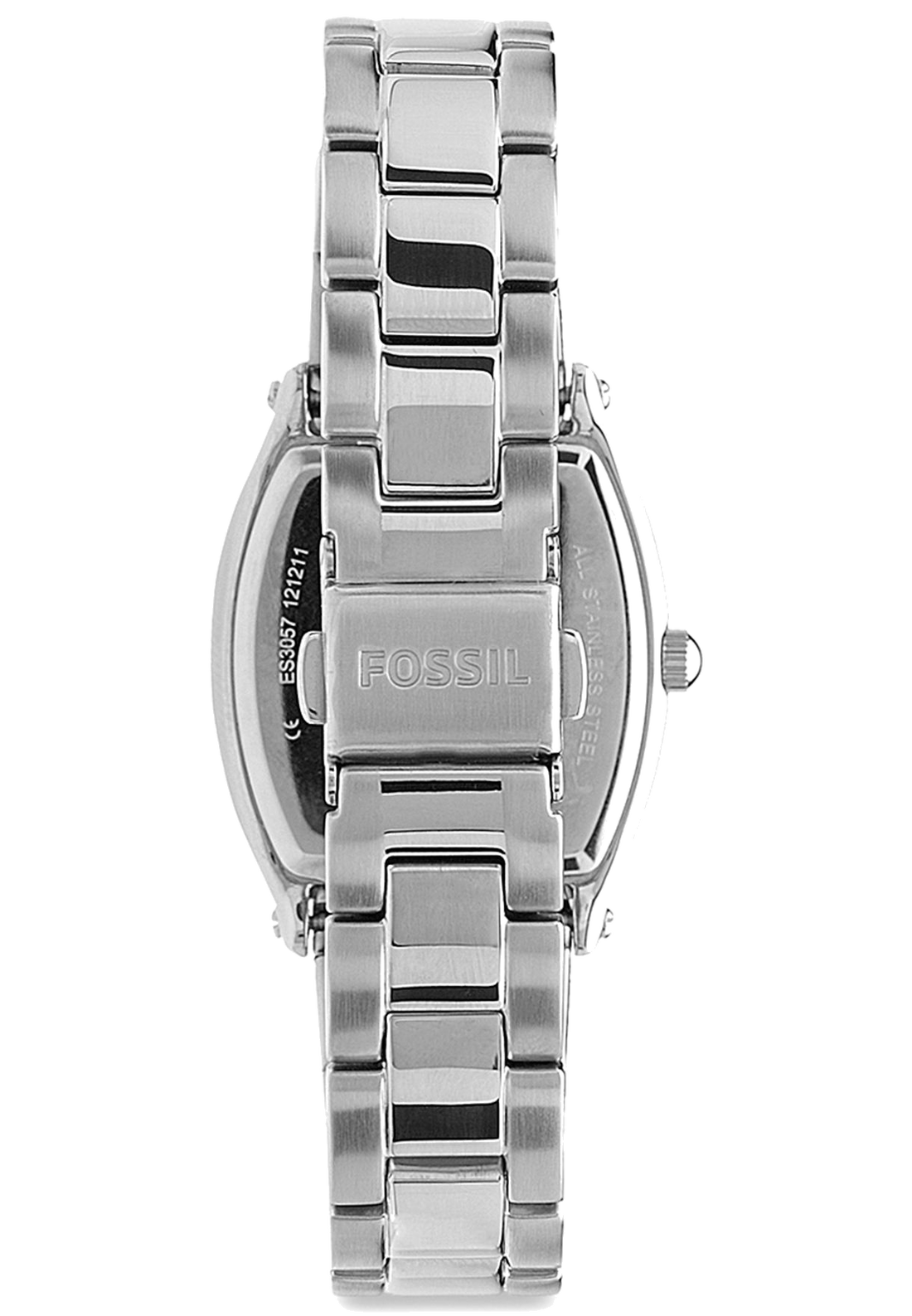 Fossil Wallace Designer Silver Dial Silver Steel Strap Watch for Women - ES3057