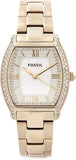 Fossil Wallace Gold Tone Dial Gold Steel Strap Watch for Women - ES3176