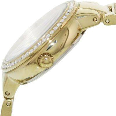 Fossil Virginia White Dial Gold Steel Strap Watch for Women - ES3283