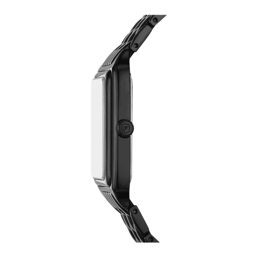 Fossil Raquel Three Hand Date Black Dial Black Steel Strap Watch For Women - ES5340