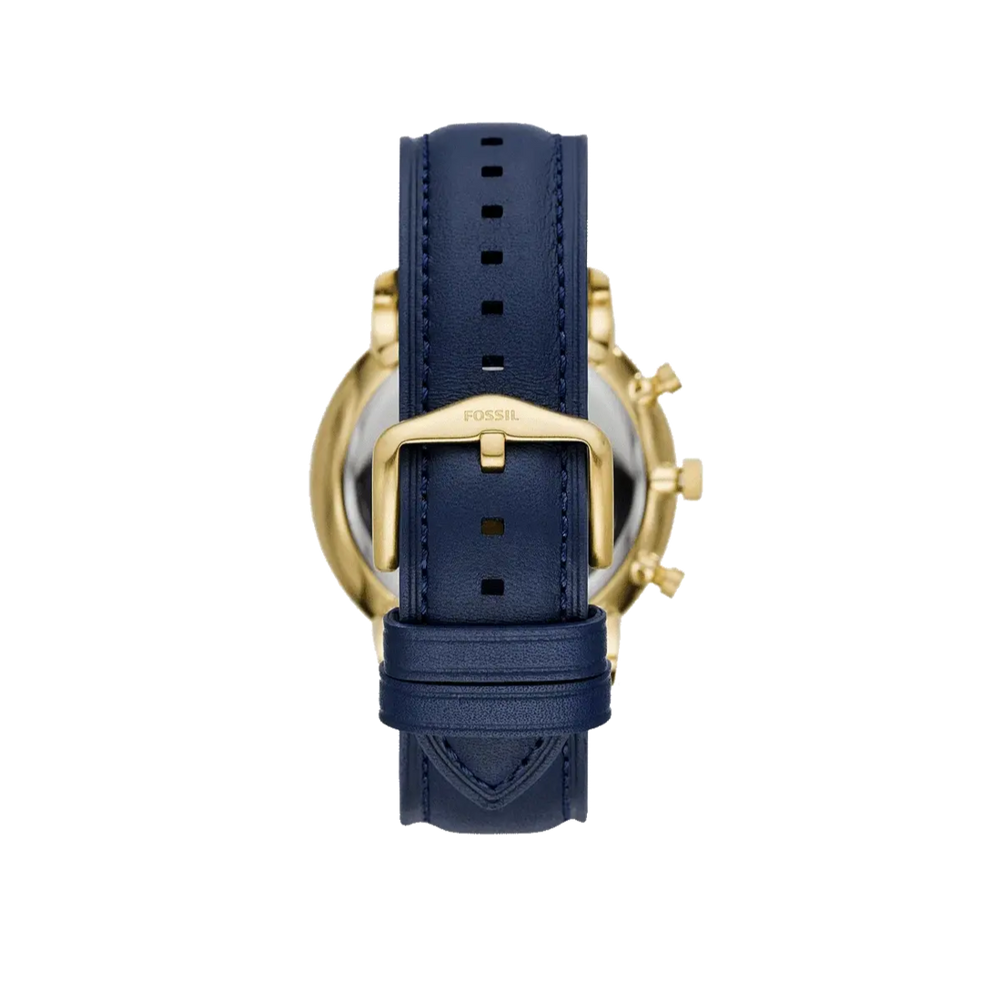 Fossil Neutra Chronograph Blue Dial Blue Leather Strap Watch for Men - FS5790