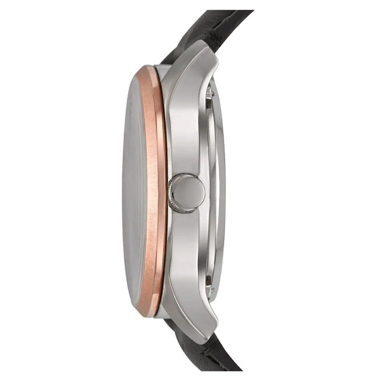 Fossil Twist Multi-Function Chronograph Black Dial Black Leather Strap Watch for Men - ME1099