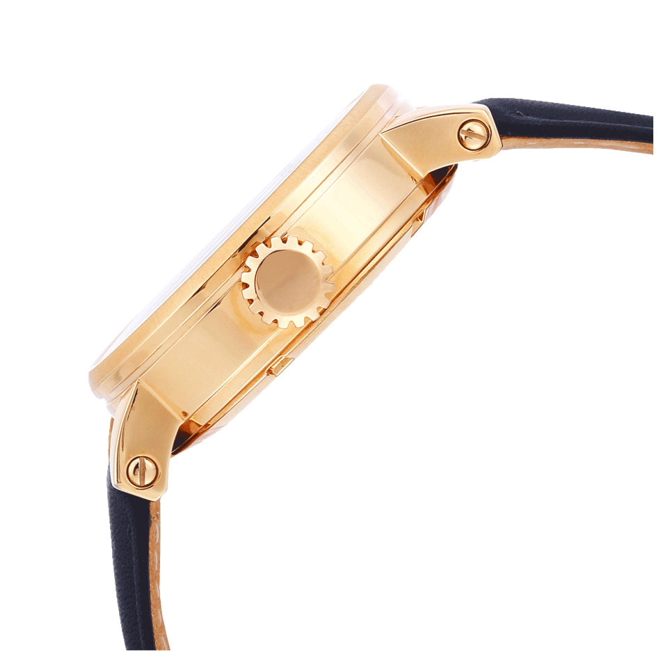 Fossil Original Boyfriend Skeleton White Dial Blue Leather Strap Watch for Women - ME3086