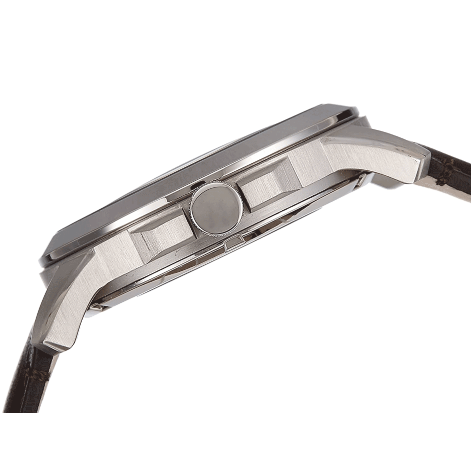 Fossil Grant Automatic Skeleton Black Dial Brown Leather Strap Watch for Men - ME3095