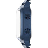 Fossil Retro Analog-Digital Black Dial Blue Steel Strap Watch for Men - FS5896