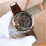 Fossil Townsman Automatic Black Dial Brown Leather Strap Watch for Men -  ME1163