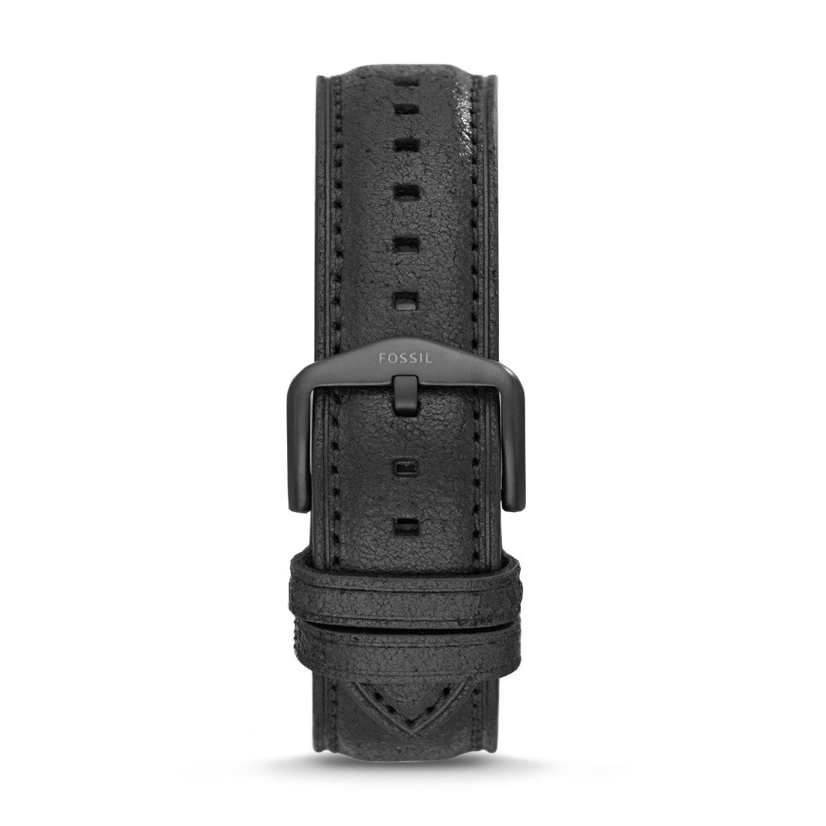 Fossil Neutra Chronograph Black Dial Black Leather Strap Watch for Men - FS5503