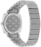 Gucci Grip Quartz Silver Dial Silver Steel Strap Watch For Men - YA157501