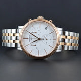 Tissot Carson Premium Chronograph White Dial Two Tone Steel Strap Watch For Men - T122.417.22.011.00