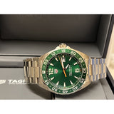 Tag Heuer Formula 1 Limited Edition Green Dial Silver Steel Strap Watch for Men - WAZ1017.BA0842