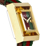 Gucci G-Frame Multicolored Dial Two Tone Nylon Strap Watch For Women - YA128527