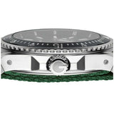 Gucci Dive Black Dial Two Tone NATO Strap Watch For Men - YA136206