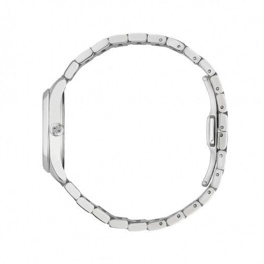 Gucci G Timeless Quartz Diamonds Silver Dial Two Tone Steel Strap Watch For Women - YA1265016