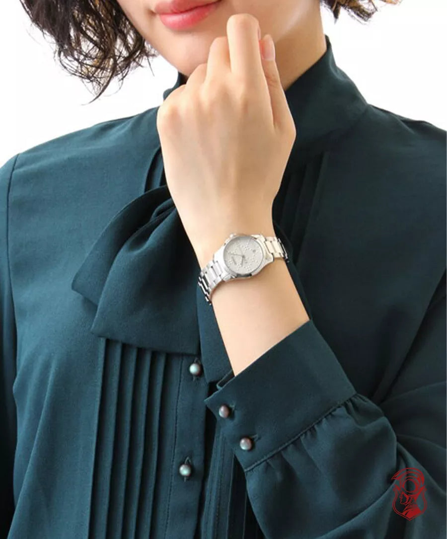 Gucci G Timeless Quartz Silver Dial Silver Steel Strap Watch For Women - YA126551