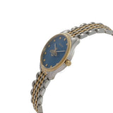 Gucci G Timeless Quartz Blue Dial Two Tone Steel Strap Watch For Women - YA1265029
