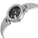 Gucci Guccisima Quartz Black Dial Silver Steel Strap Watch For Women - YA134501