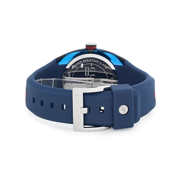 Gucci Sync Quartz Blue Dial Blue Rubber Strap Watch For Men - YA137304