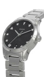 Gucci G Timeless Black Dial Silver Steel Strap Watch For Women - YA126573A