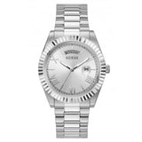 Guess Connoisseur Silver Dial Silver Steel Strap Watch for Men - GW0265G6
