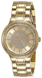Guess Madison Diamonds Gold Dial Gold Steel Strap Watch for Women - W0637L2