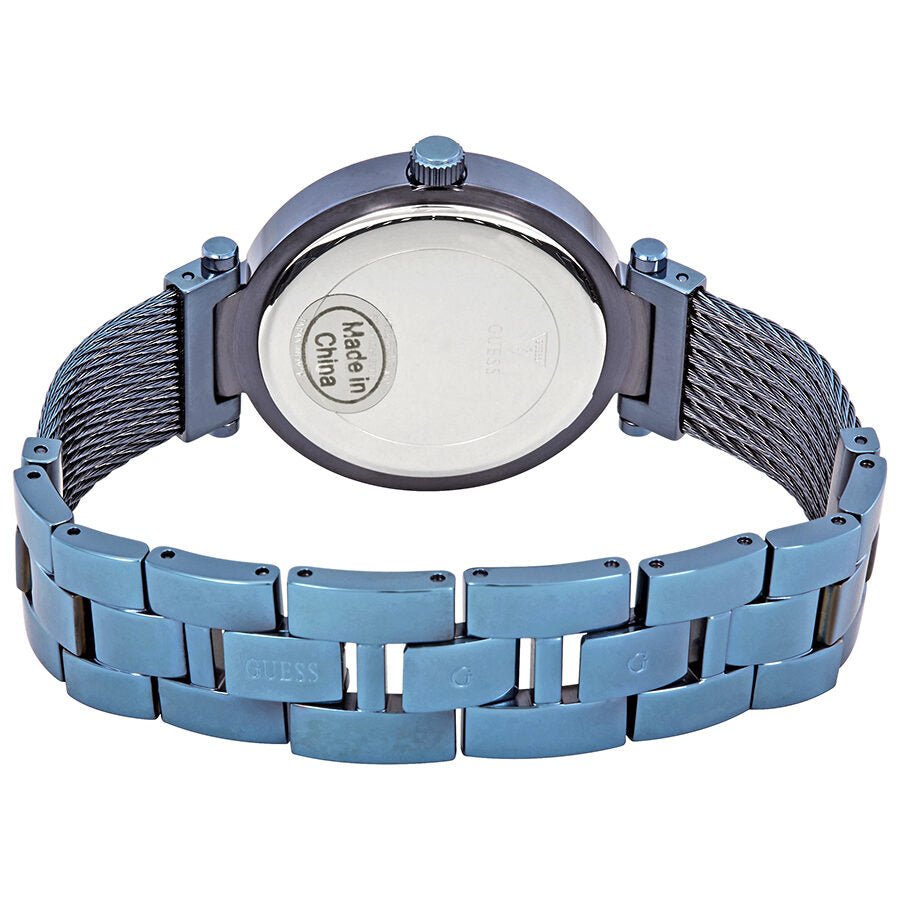 Guess Soho Diamonds Blue Dial Blue Mesh Bracelet Watch For Women - W0638L3